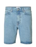 Slhreg Alex Light Blue Denim Shorts Bottoms Shorts Denim Blue Selected...