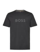 T-Shirt Rn Tops T-shirts Short-sleeved Black BOSS
