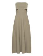 Clementina Midi Dress Knelang Kjole Khaki Green Twist & Tango