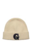 G Badge Beanie Beanie Accessories Headwear Beanies Beige GANT