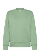 Shield C-Neck Sweat Tops Sweat-shirts & Hoodies Sweat-shirts Green GAN...