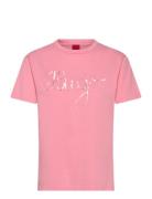 Damacia_5 T-shirts & Tops Short-sleeved Pink HUGO
