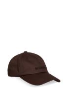 Logo Baseball Cap Accessories Headwear Caps Brown HAN Kjøbenhavn