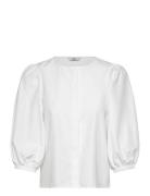 Jdyjasmin 3/4 Shirt Wvn Exp Tops Blouses Short-sleeved White JDY
