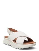 Dashlite Wish D Flate Sandaler White Clarks