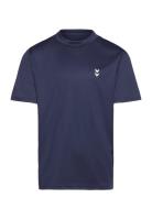 Hmljr Pulse Training T-Shirt Tops T-shirts Short-sleeved Navy Hummel