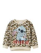 Nmfjanni Stitch Nreg Sweat Unb Wdi Tops Sweat-shirts & Hoodies Sweat-s...