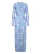 Kameyella C Dress Maxikjole Festkjole Blue Noella