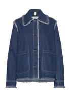 Sissel Distressed Light Taupe Dongerijakke Denimjakke Blue Brixtol Tex...