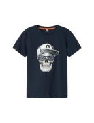 Nkmlorne Ss Top Tops T-shirts Short-sleeved Navy Name It