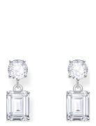 Silver Earrings With White Zirconia In Different Cuts Øredobber Smykke...