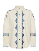Veidall Shirt Ls Tops Shirts Long-sleeved Cream Lollys Laundry