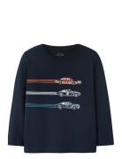 Nmmvux Ls Top Tops T-shirts Long-sleeved T-shirts Navy Name It