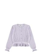 Gilda Tops Knitwear Cardigans Purple Molo