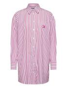 Tjw Ovs Mini Shirt Dress Ext Kort Kjole Red Tommy Jeans