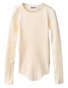 Rochelle Tops T-shirts Long-sleeved T-shirts Cream Molo
