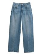 Relaxed Stretch Seam Jeans Bottoms Jeans Straight-regular Blue GANT