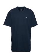 Mn Left Chest Logo Tee Sport T-shirts Short-sleeved Blue VANS