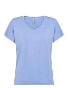 Sc-Marica Tops T-shirts & Tops Short-sleeved Blue Soyaconcept