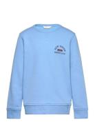 Graphic C-Neck Sweat Tops Sweat-shirts & Hoodies Sweat-shirts Blue GAN...