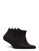 Sock High Ankle 4 P Basic Lingerie Socks Footies-ankle Socks Black Lin...