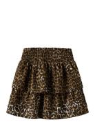 Nkflotta Skirt Box Dresses & Skirts Skirts Short Skirts Brown Name It
