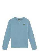 Crew Neck Sweatshirt Tops Sweat-shirts & Hoodies Sweat-shirts Blue Lyl...