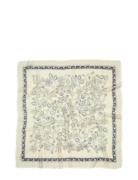 Dotted Flora Woo Scarf Accessories Scarves Lightweight Scarves Cream B...