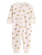 Pyjamas Hedgehog Bf Pyjamas Sie Jumpsuit Cream Lindex