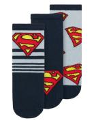 Nmmjasper Superman 3P Sock Wab Socks & Tights Socks Multi/patterned Na...