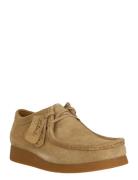 Wallabeeevo G Semskede Boots Snøresko Beige Clarks