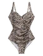 Leopard Potenza Swimsuit Badedrakt Badetøy Brown Panos Emporio