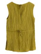 Blouse Verona Crinkle Tops Blouses Sleeveless Green Lindex
