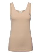 Jdyava S/L Tank Top 180 Jrs Noos Tops T-shirts & Tops Sleeveless Beige...