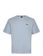 Waffle T-Shirt Tops T-shirts Short-sleeved White BOSS