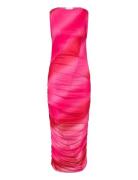 Sutton Dress Knelang Kjole Pink Noella