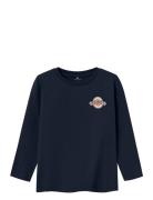 Nmmlamont Ls Top Box Tops T-shirts Long-sleeved T-shirts Navy Name It