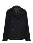 Slfalma Short Wool Jacket Noos Ulljakke Jakke Black Selected