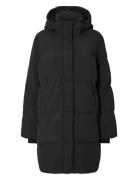 Slfsofie-Rigga Redown Jacket Noos Fôret Kåpe Black Selected