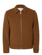 Slhnew Filip Jkt Noos Tynn Jakke Brown Selected