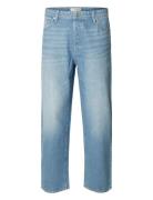 Slh-Barrel 5423 L.b Wash Jns Bottoms Jeans Relaxed Blue Selected