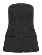 Slfeli Bustier Top Tops T-shirts & Tops Sleeveless Black Selected