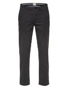 Slhstraight-Newparis Flex Pants W Bottoms Trousers Chinos Black Select...
