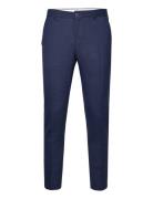 Slhslim-Oasis Linen Trs Noos Bottoms Trousers Formal Blue Selected