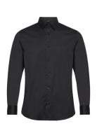 Slhslimtravel Shirt B Noos Tops Shirts Business Black Selected