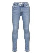 Star-Embroidered Skinny Jeans Bottoms Jeans Skinny Jeans Blue Mango