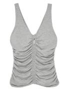 Vinny Tops T-shirts & Tops Sleeveless Grey Reiss