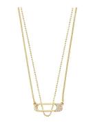 Instant Necklace, 2-In-1 Set, Gold-Plated Accessories Jewellery Neckla...