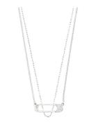 Instant Necklace, 2-In-1 Set, Silver-Plated Accessories Jewellery Neck...