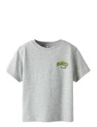 Nmmkieran Ss Nreg Top Box Tops T-shirts Short-sleeved Grey Name It